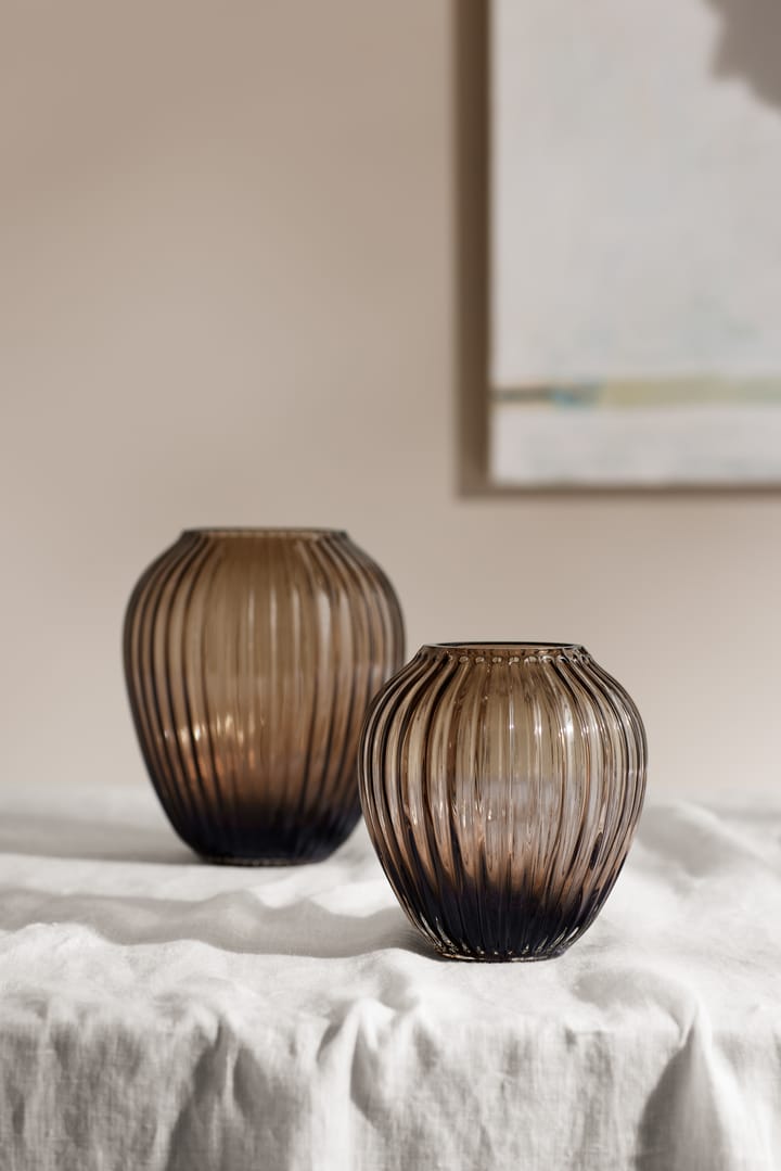 Hammershøi glassvase 18,5 cm, Valnøtt Kähler