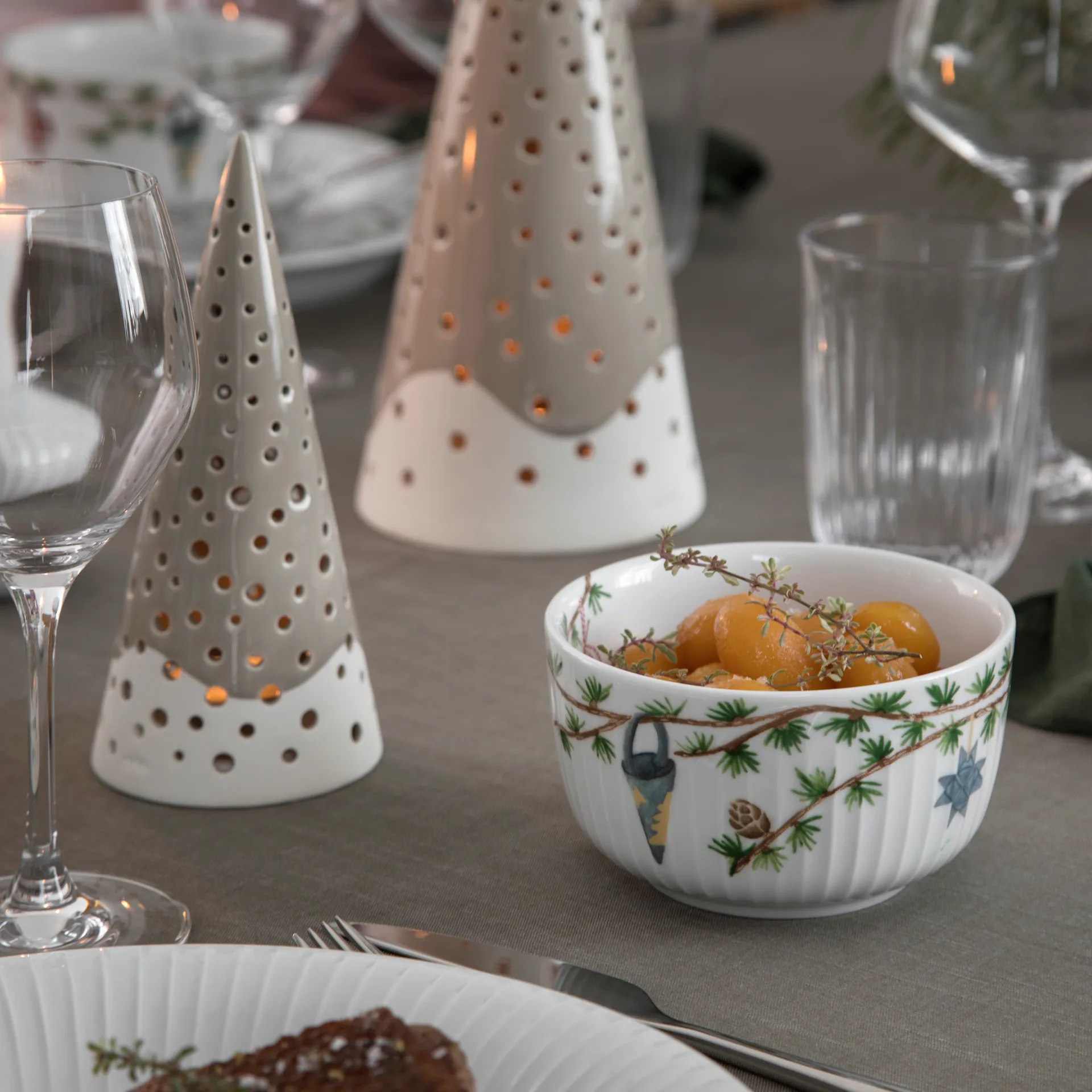 Hammershøi juleskål Ø12 cm, Hvit Kähler