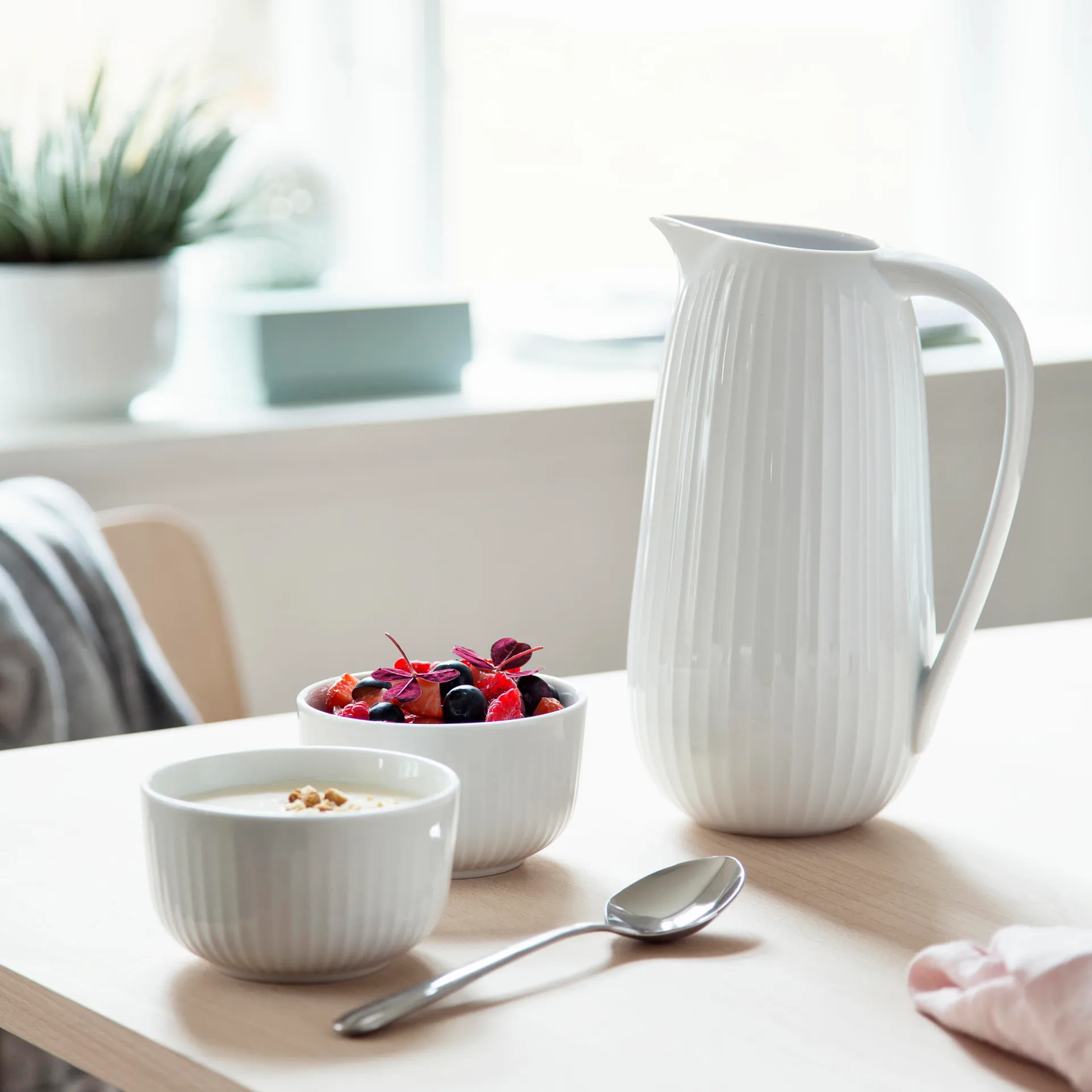 Hammershøi kanne, hvit Kähler