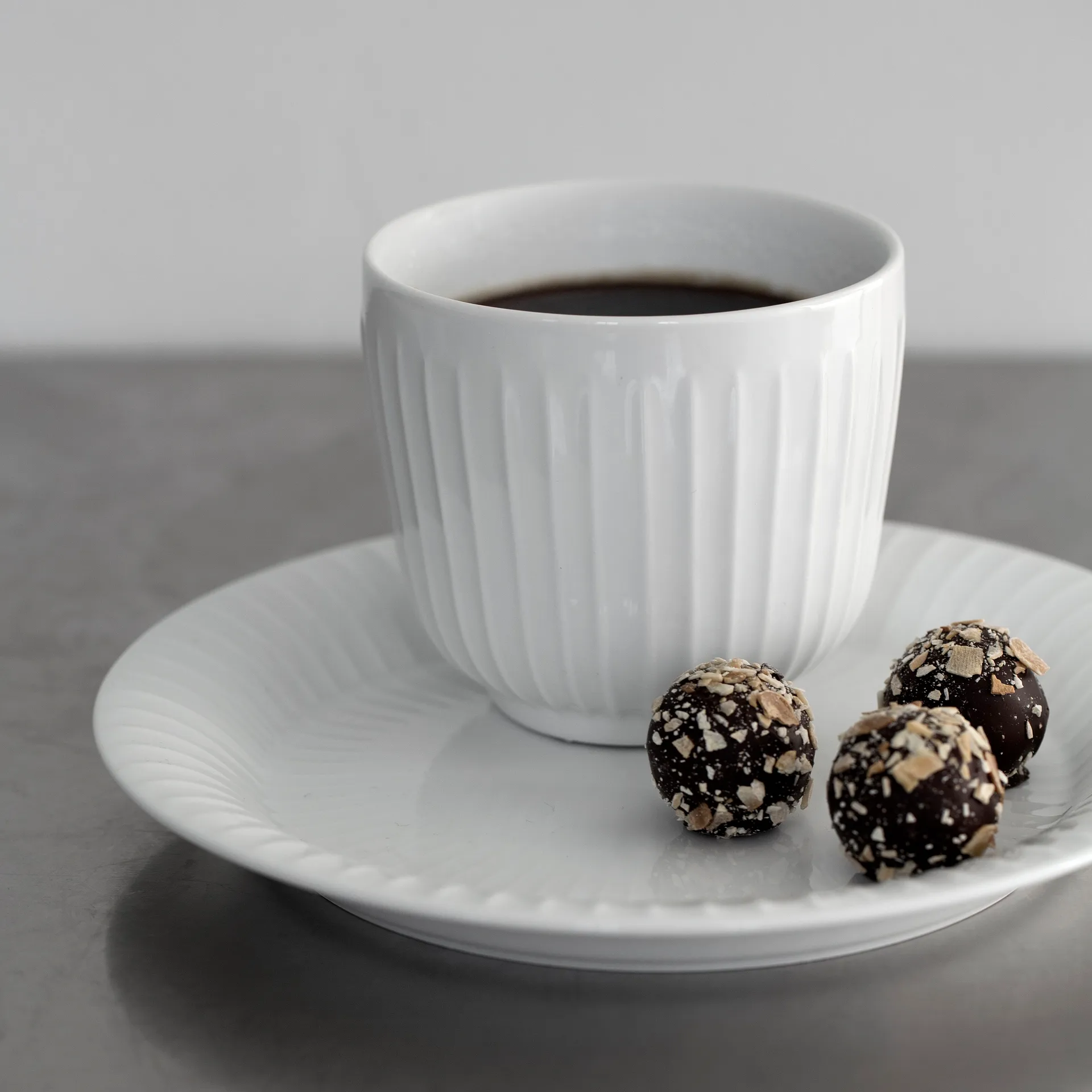 Hammershøi kopp, hvit Kähler