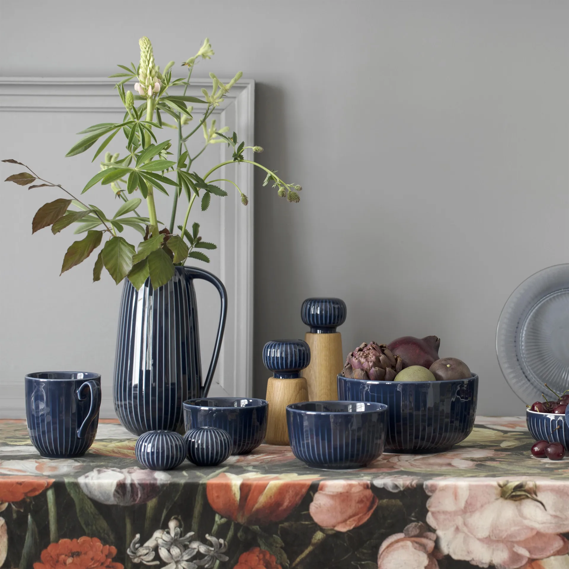 Hammershøi krydderkvern liten, Indigo, 14 cm Kähler