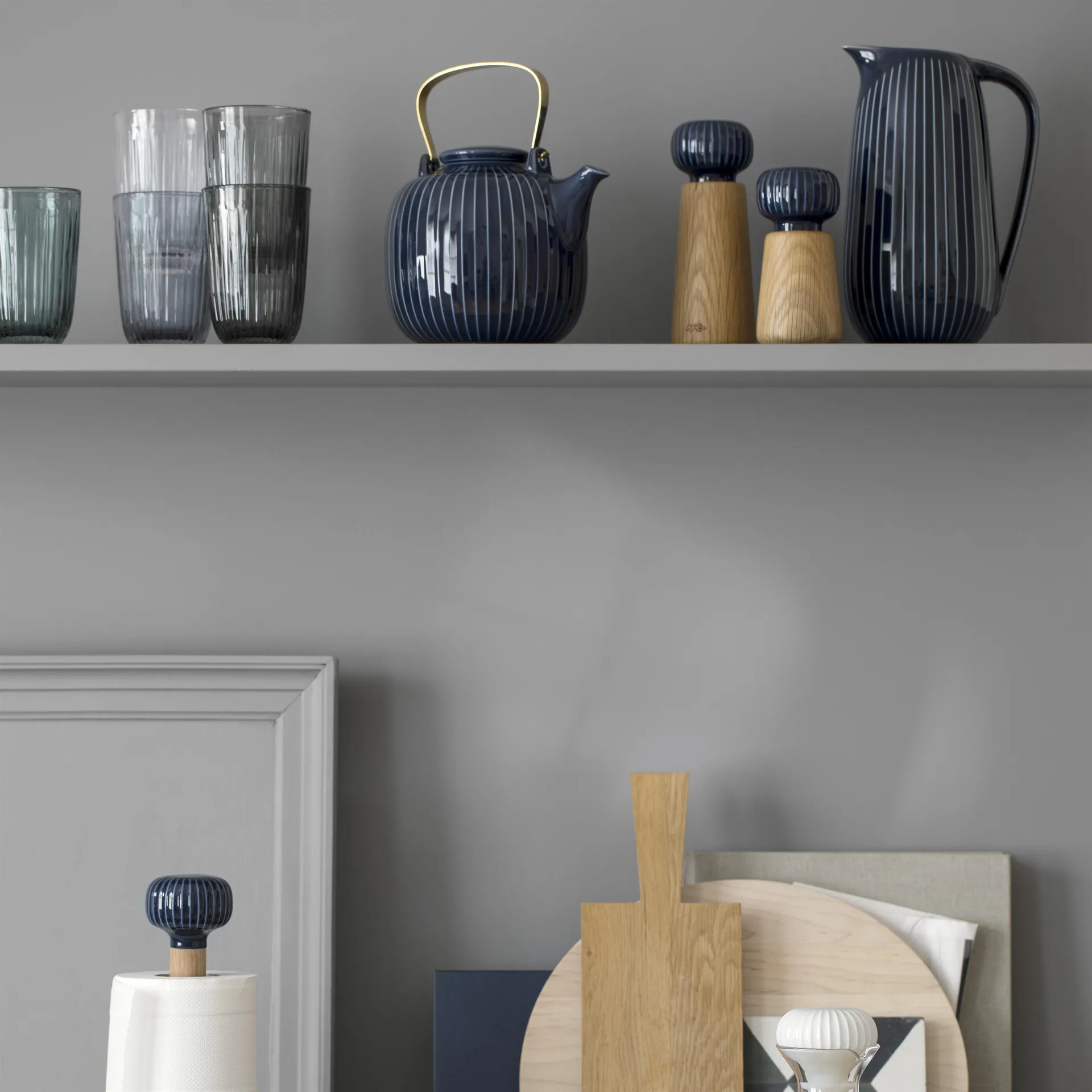 Hammershøi krydderkvern liten, Indigo, 14 cm Kähler