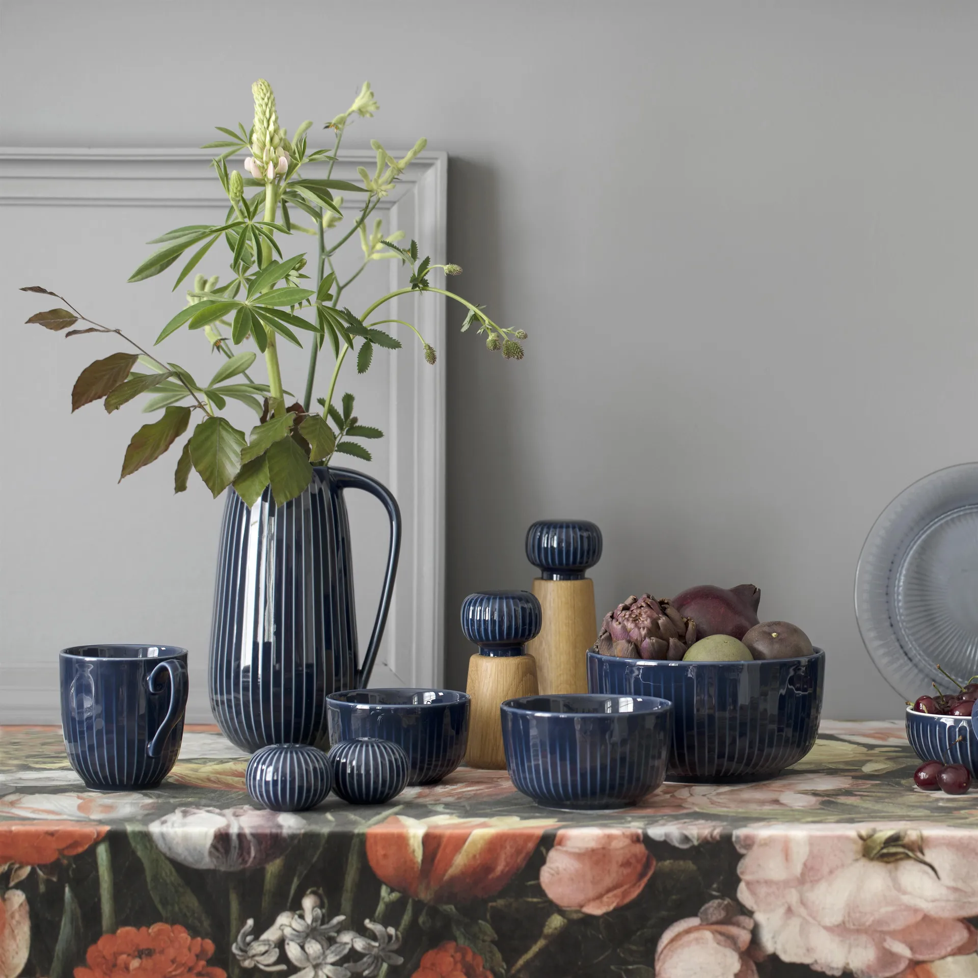 Hammershøi krydderkvern stor, indigo Kähler