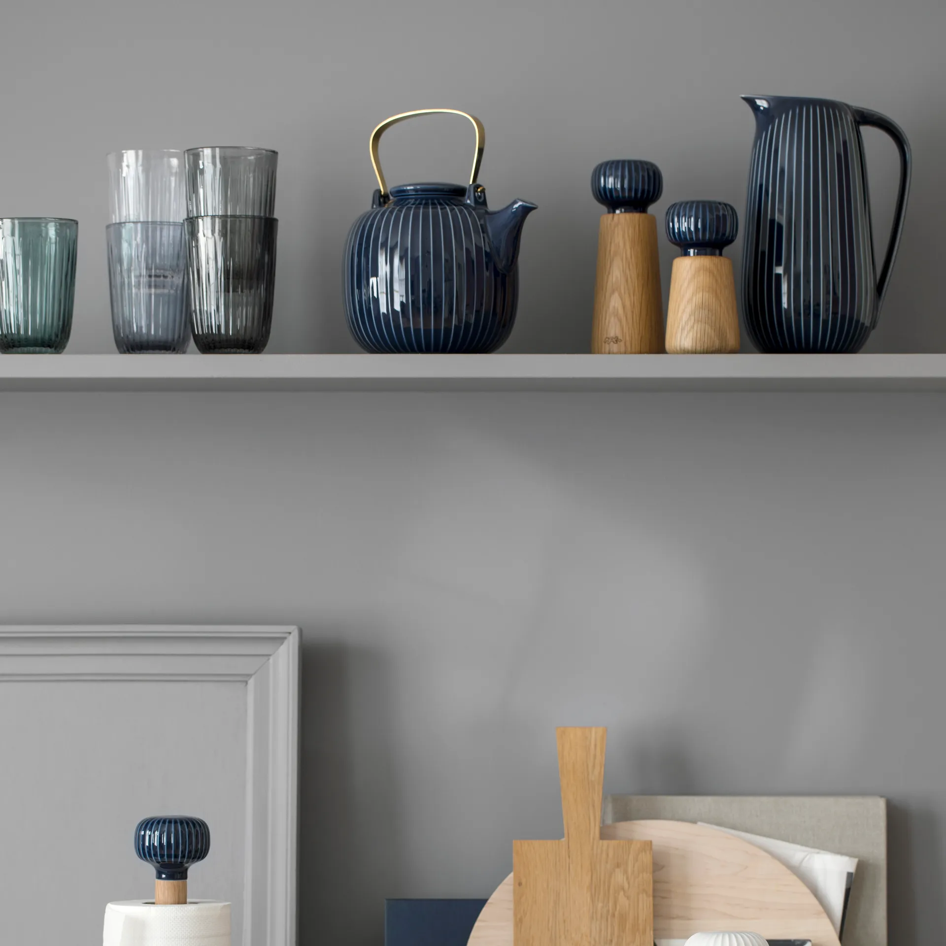 Hammershøi krydderkvern stor, indigo Kähler