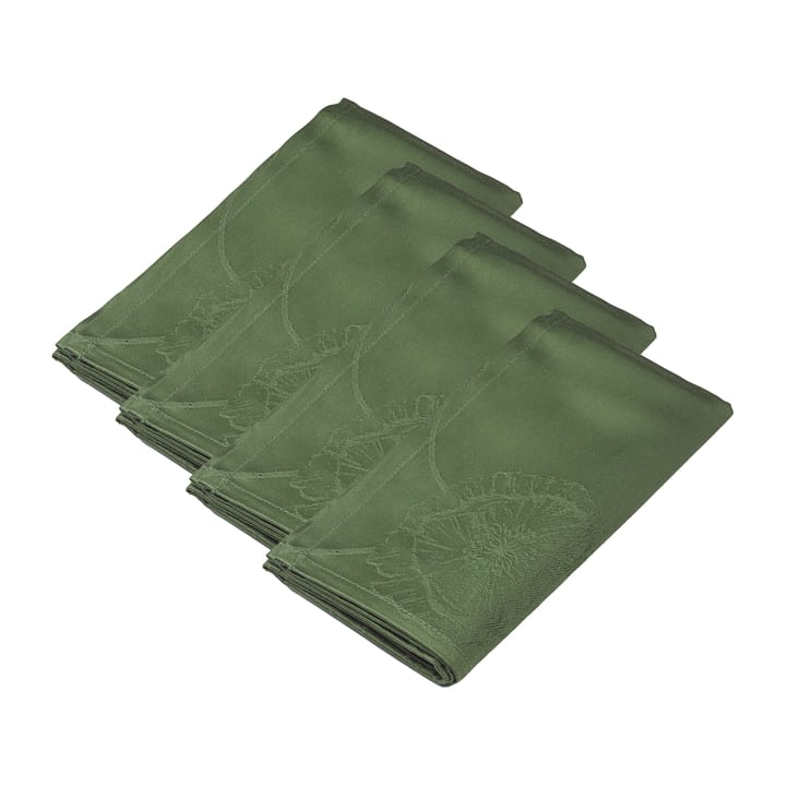 Hammershøi Poppy tekstilserviett 45 x 45 cm 4-pakning - Grønn - Kähler