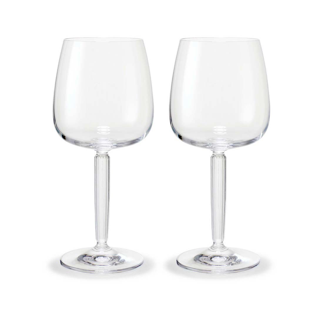 Hammershøi rødvinsglass Ø 9,5 cm 2 stk, klar
