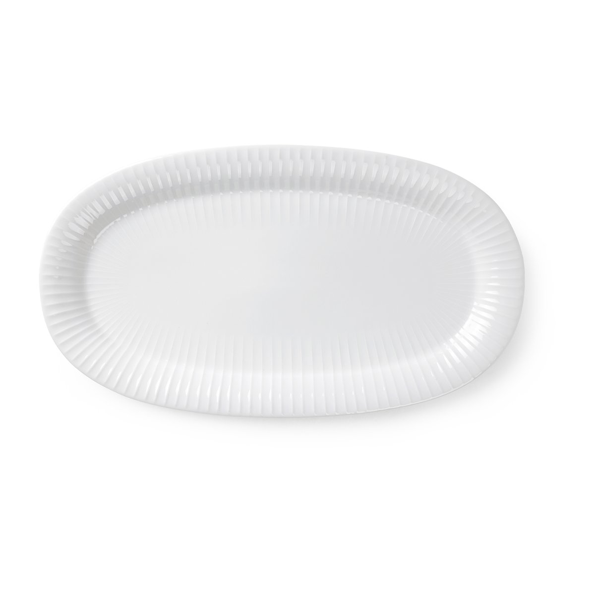 Kähler Hammershi serveringsfat ovalt 40 x 22,5 cm Hvit