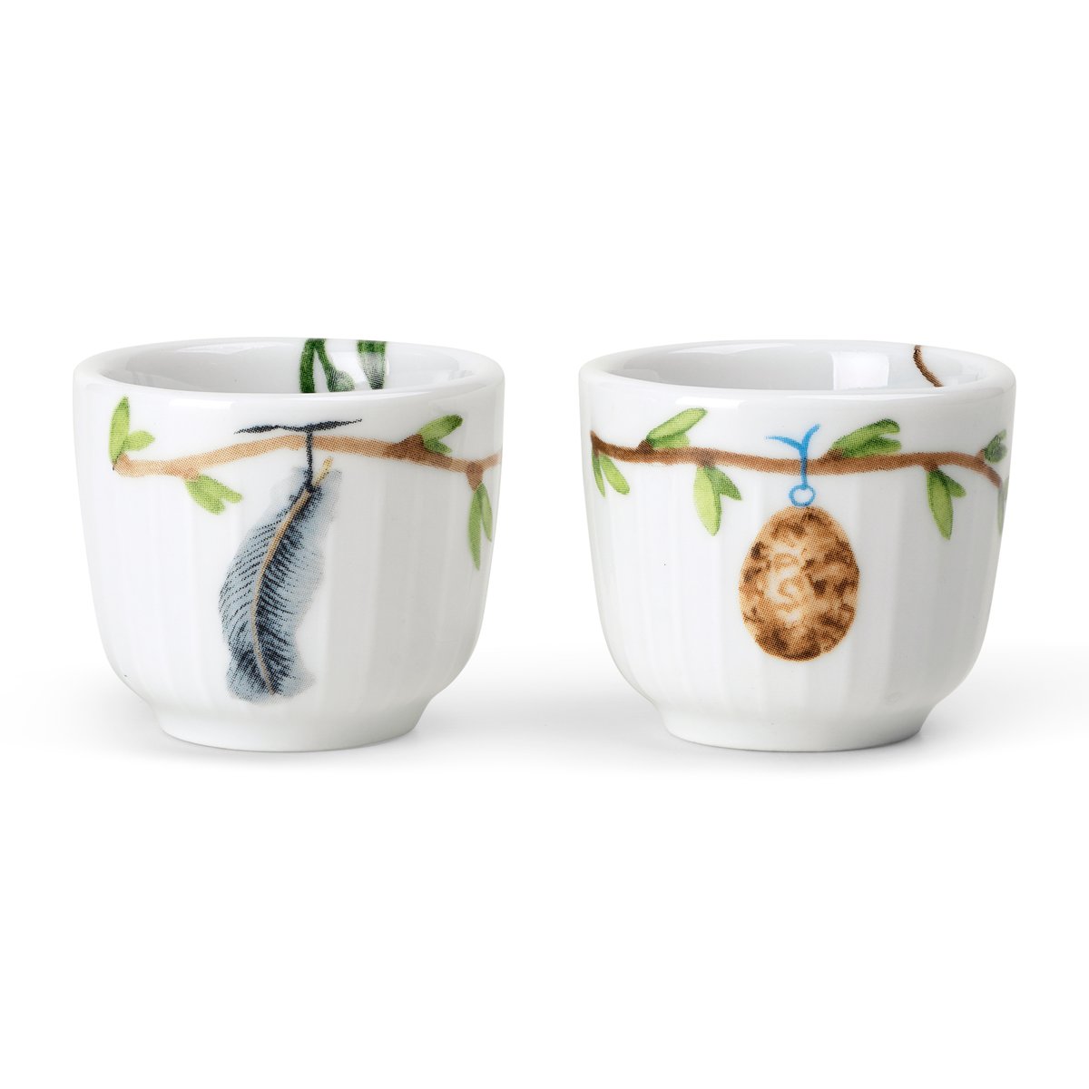 Kähler Hammershi Spring eggeglass 5 cm 2-stk. Hvit | Skandinavisk Design | Eggeglass | Hvit