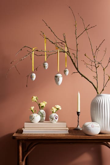 Hammershøi Spring vase miniatyr 3 deler - Hvit-dekor - Kähler