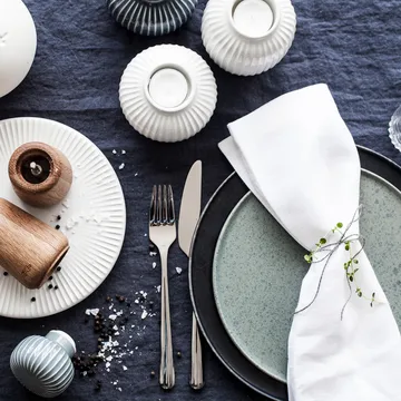 Hammershøi telysholder stor - hvit - Kähler