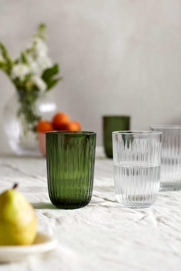 Hammershøi vannglass 37 cl 4-pack - Grønn - Kähler