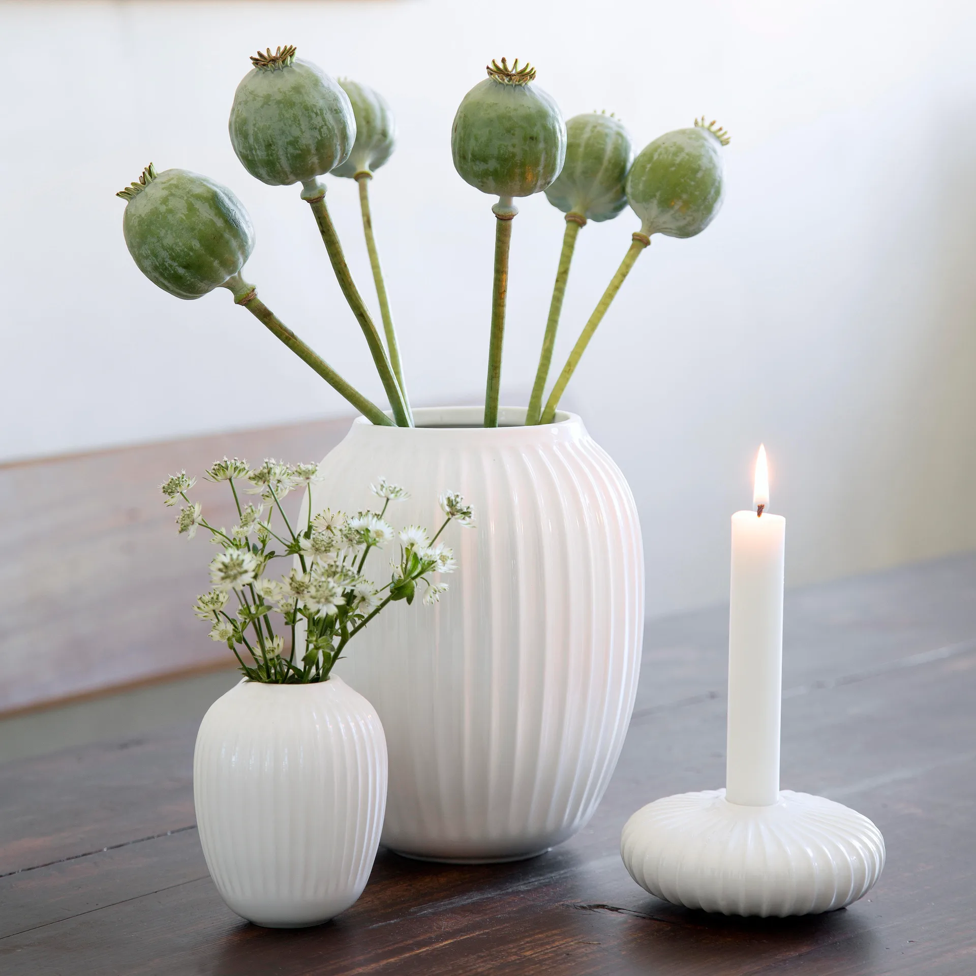 Hammershøi vase, Hvit, mini 10 cm Kähler