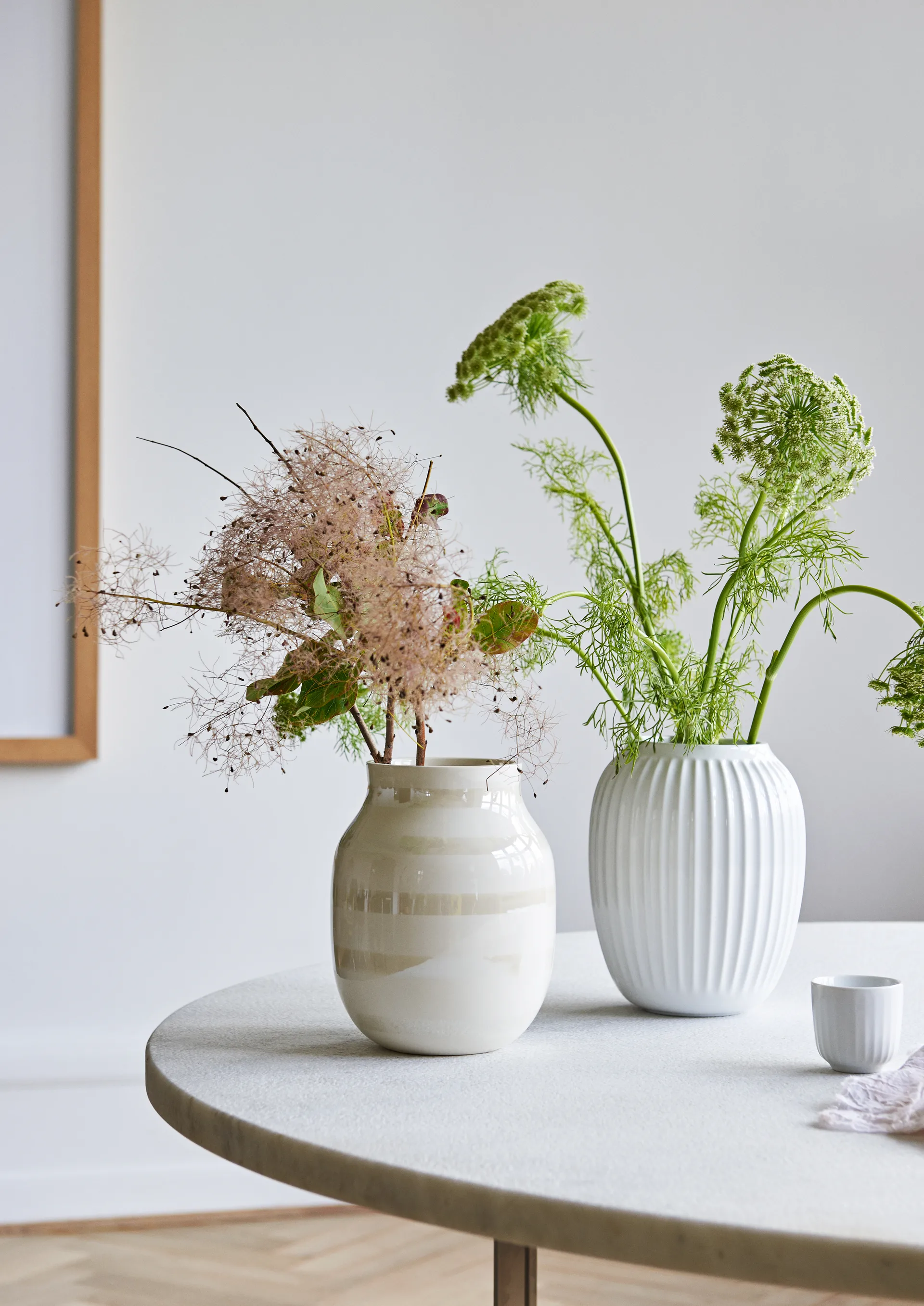 Hammershøi vase medium, hvit Kähler