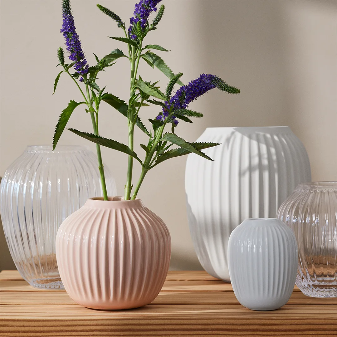 Hammershøi vase medium, hvit Kähler