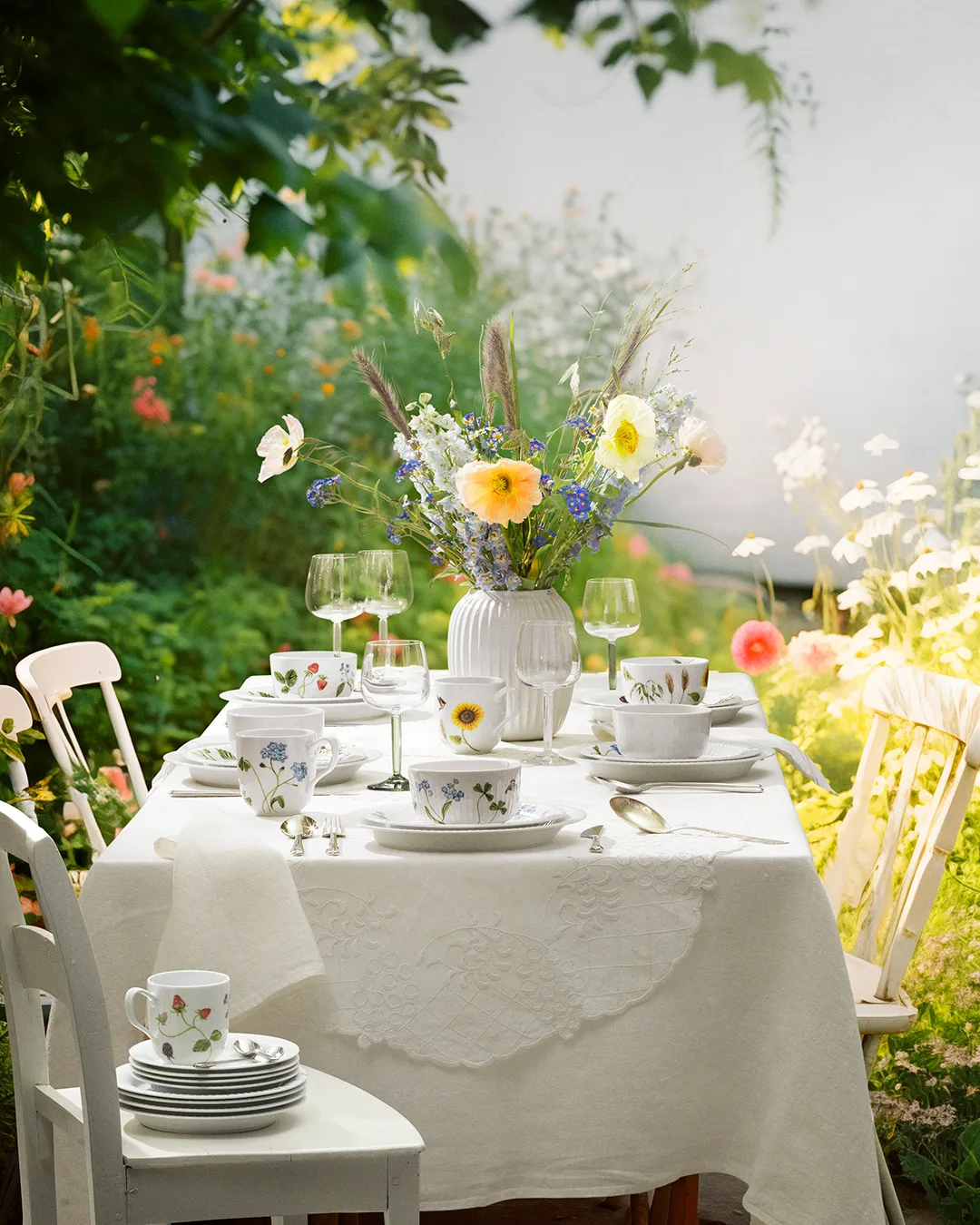 Hammershøi vase medium, hvit Kähler