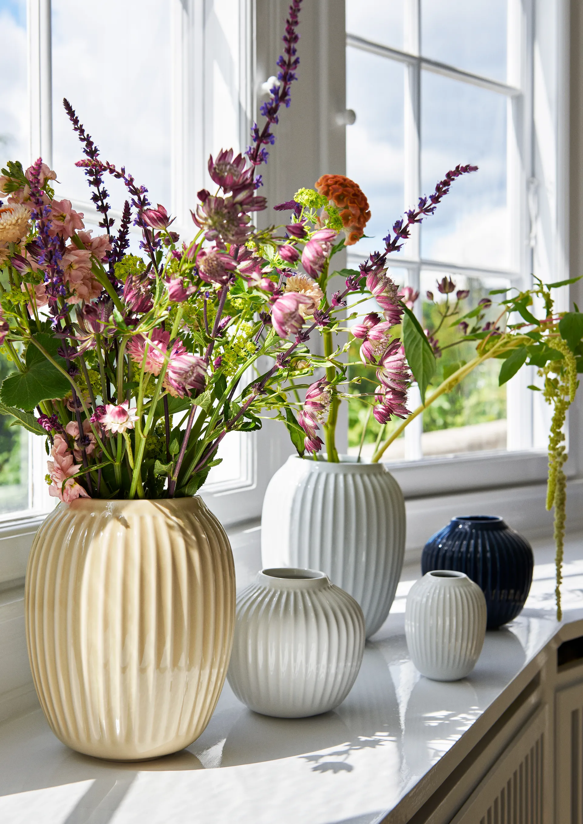 Hammershøi vase medium, hvit Kähler