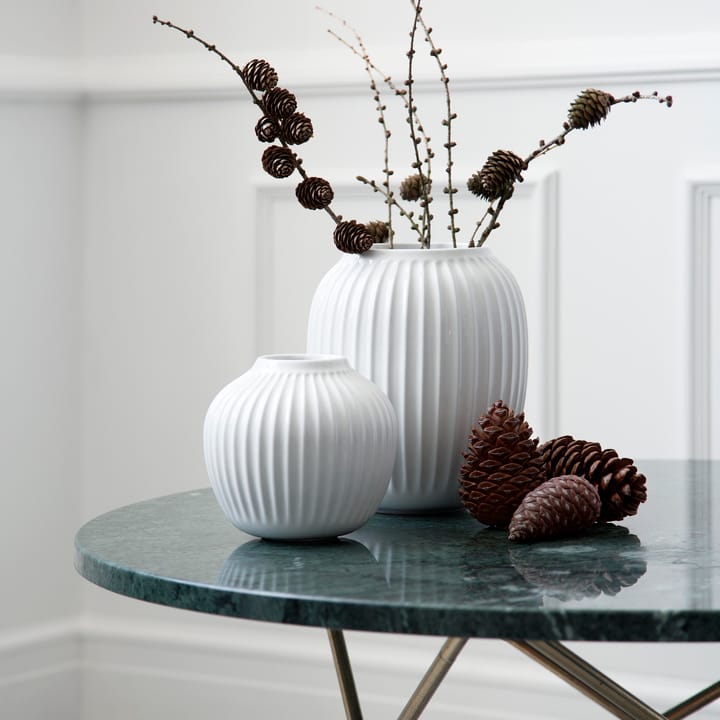 Hammershøi vase stor, hvit Kähler