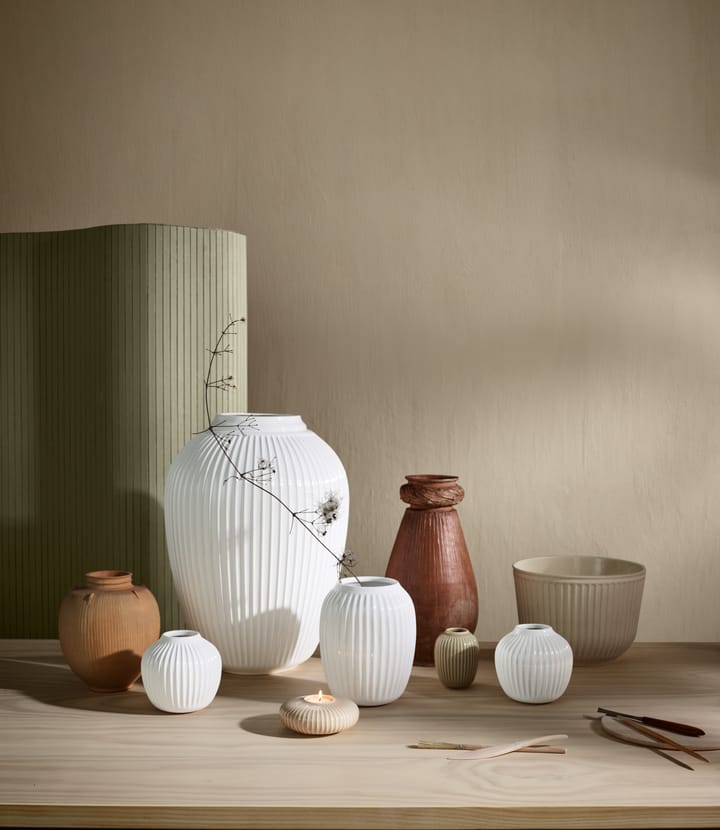 Hammershøi vase stor, hvit Kähler