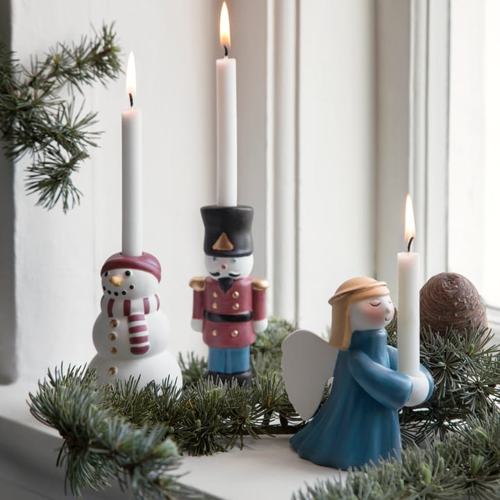 Kähler Christmas porselensfigur Ängel - Mørkeblå - Kähler