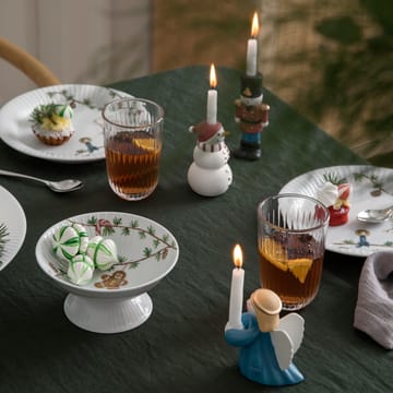 Kähler Christmas porselensfigur Ängel - Mørkeblå - Kähler