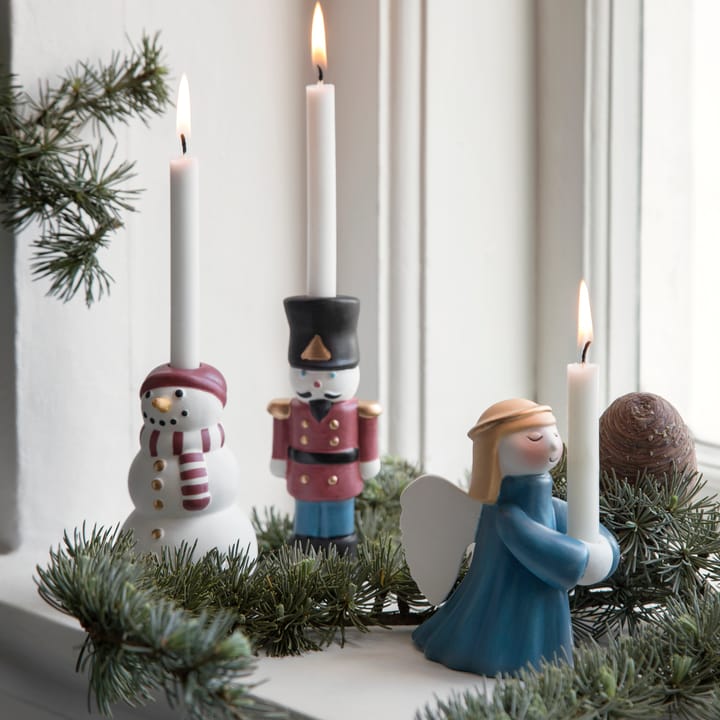 Kähler Christmas porselensfigur Tinnsoldat - Rød-blå-hvit - Kähler