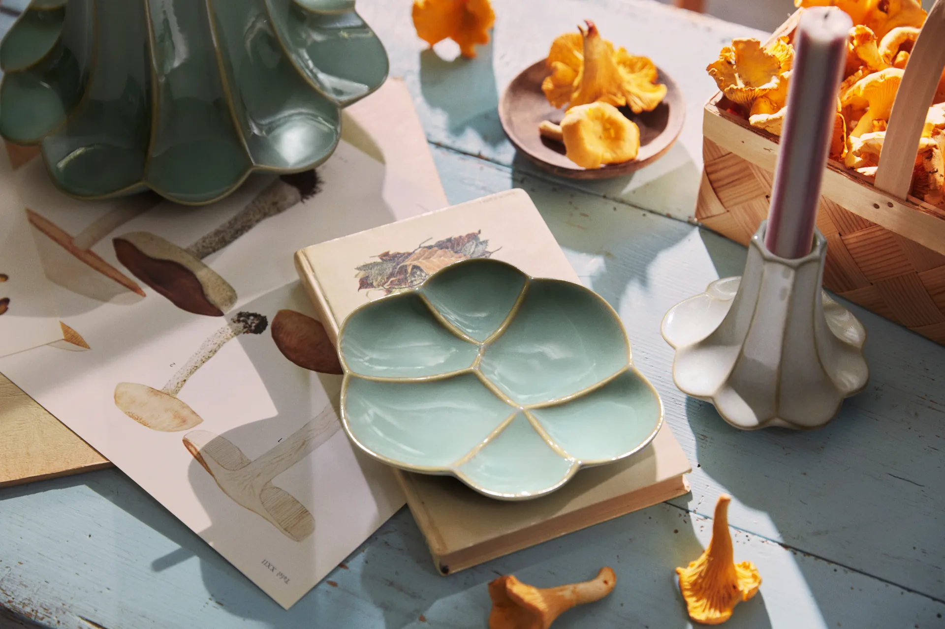 Kantarell bolle, Blå, Ø14,5 cm Kähler