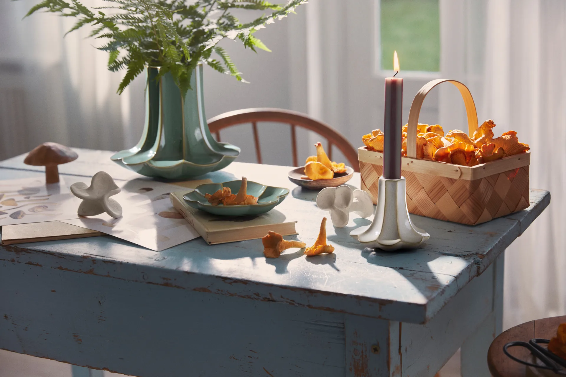 Kantarell bolle, Blå, Ø14,5 cm Kähler