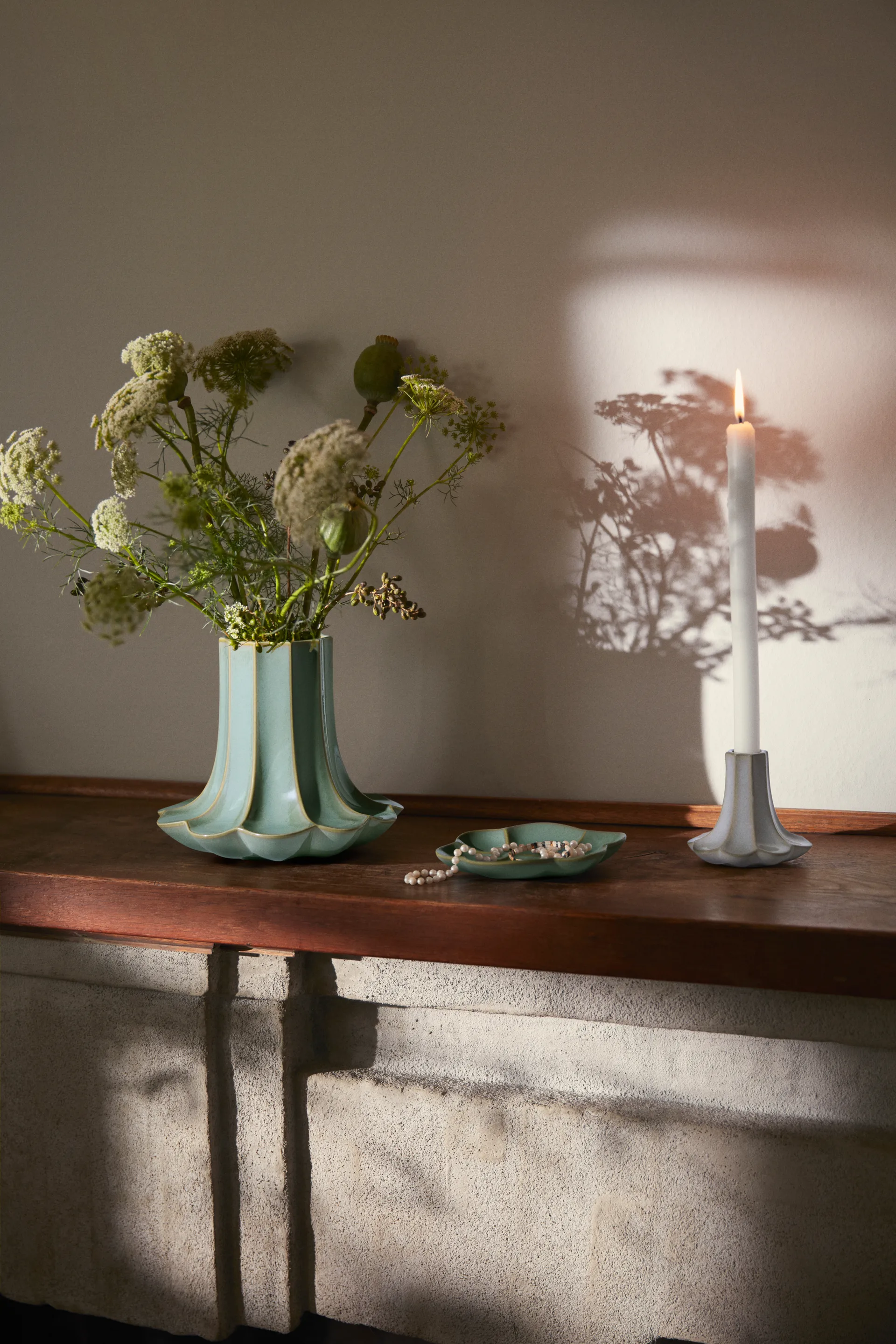 Kantarell lysestake, Sand, 10 cm Kähler