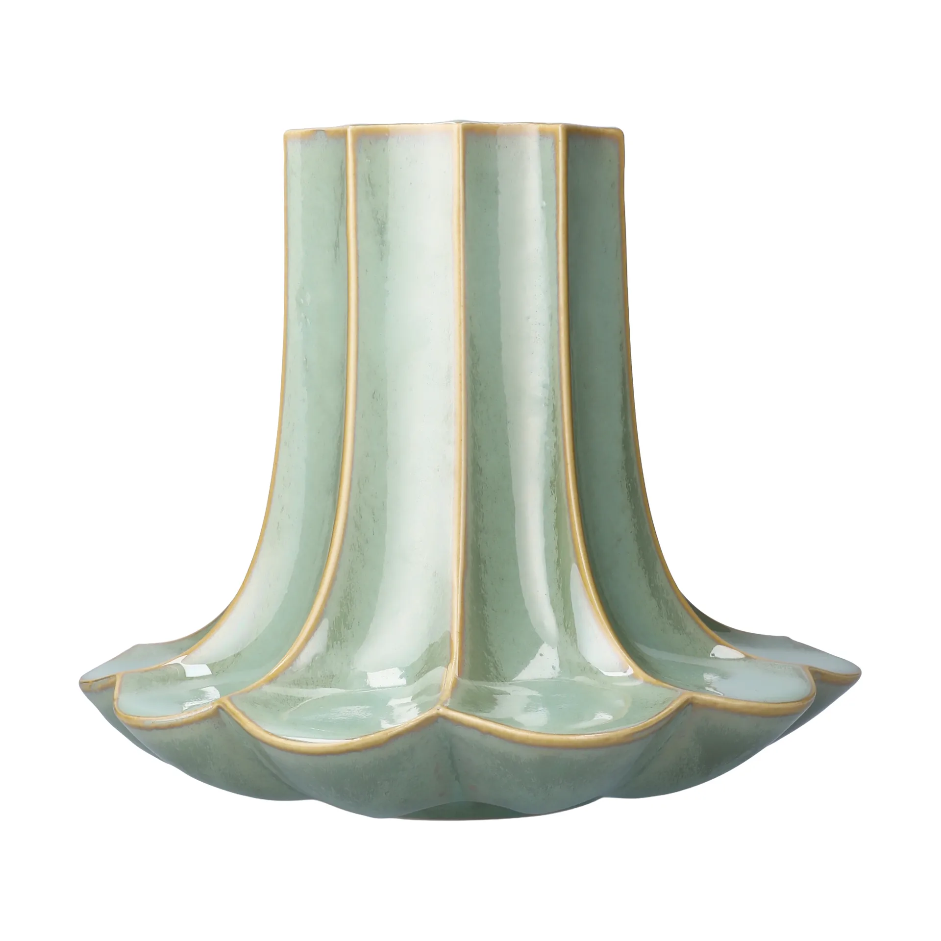 Kantarell vase, Grønn, 20,5 cm Kähler