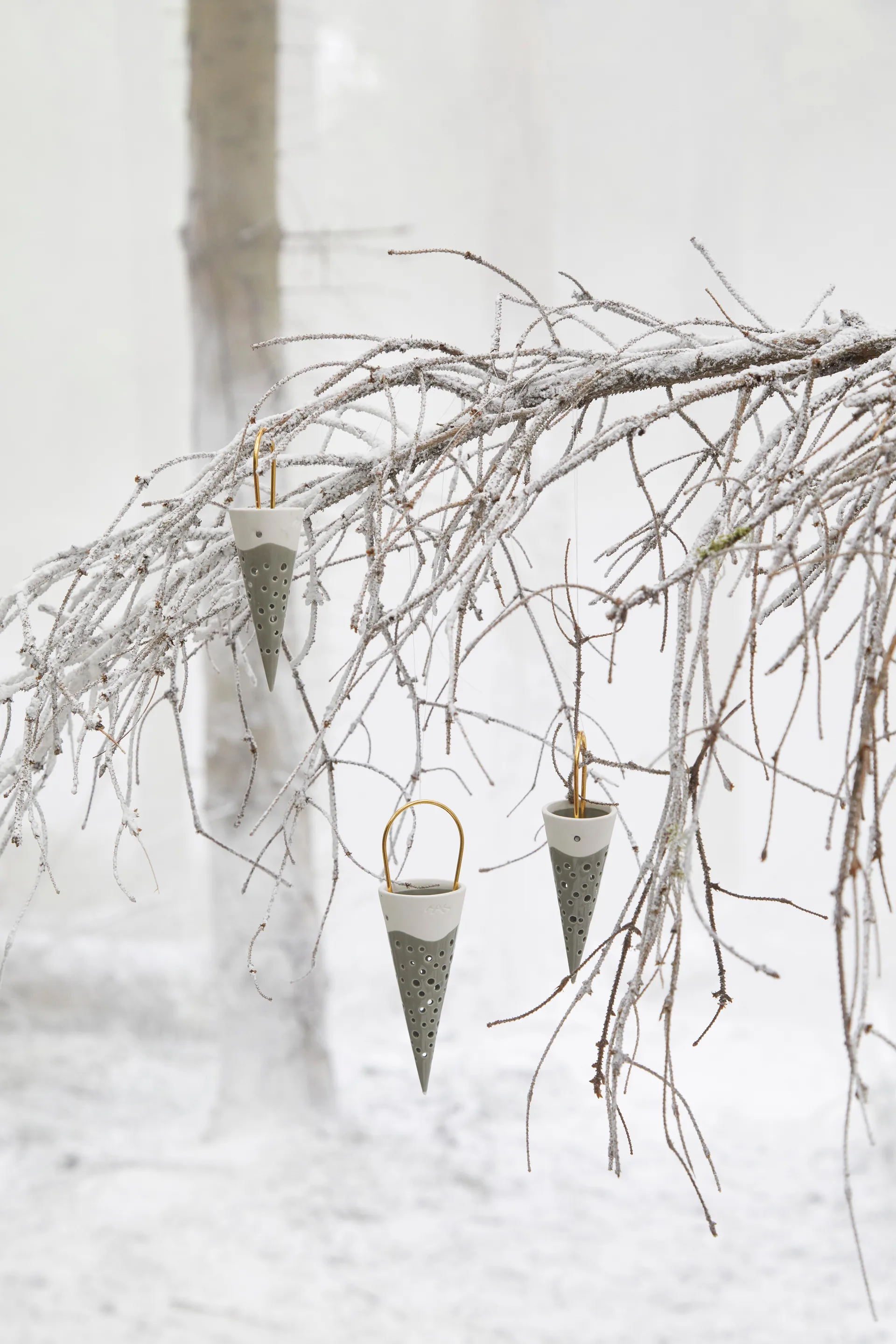 Nobili julestrut juleanheng 18 cm, Grønn Kähler