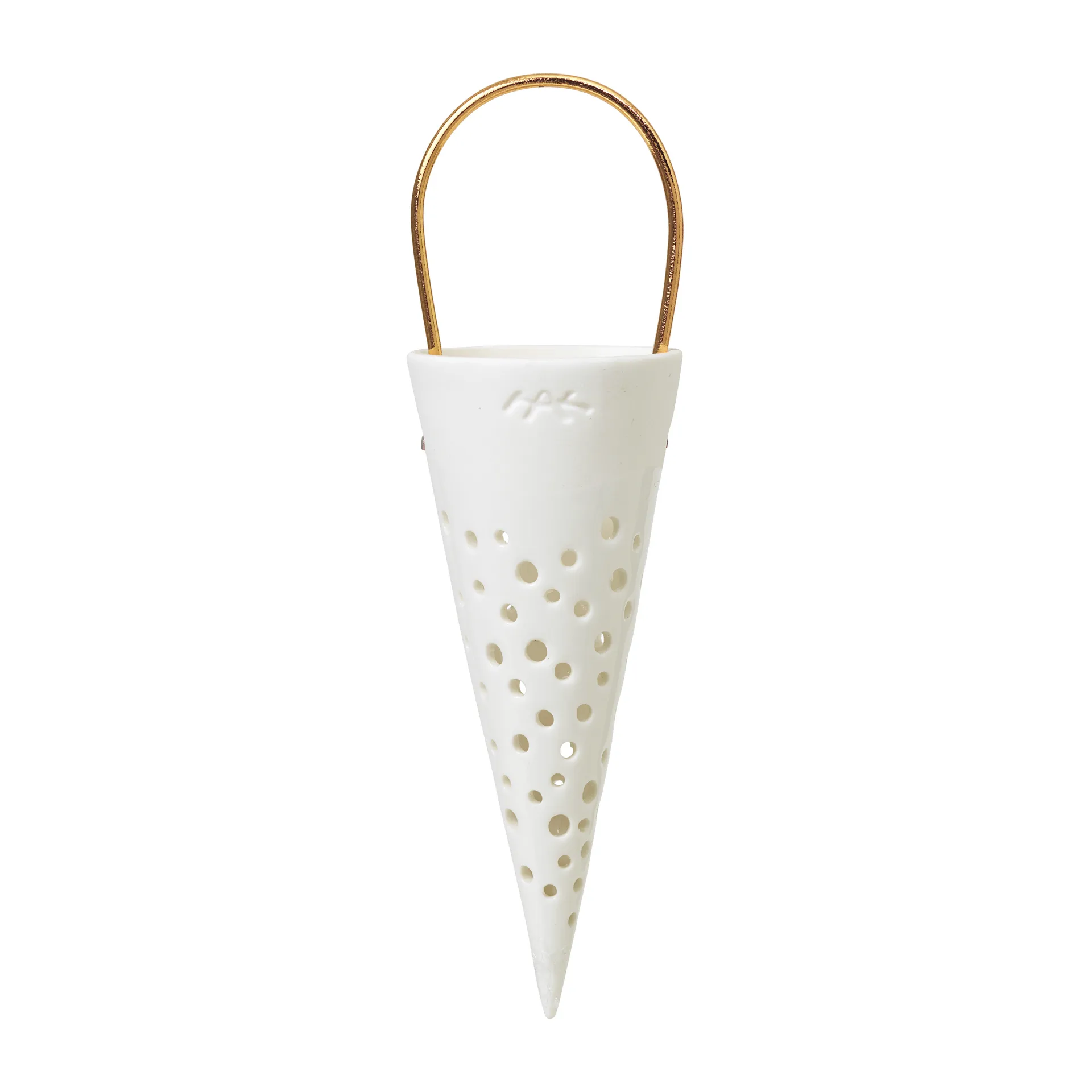 Nobili julestrut juleanheng 18 cm, Hvit Kähler