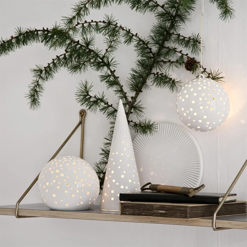 Nobili lykt hvit, stor Kähler