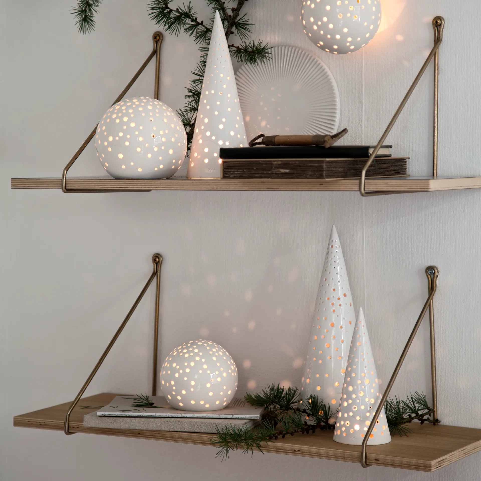 Nobili lysestake medium, snow white Kähler