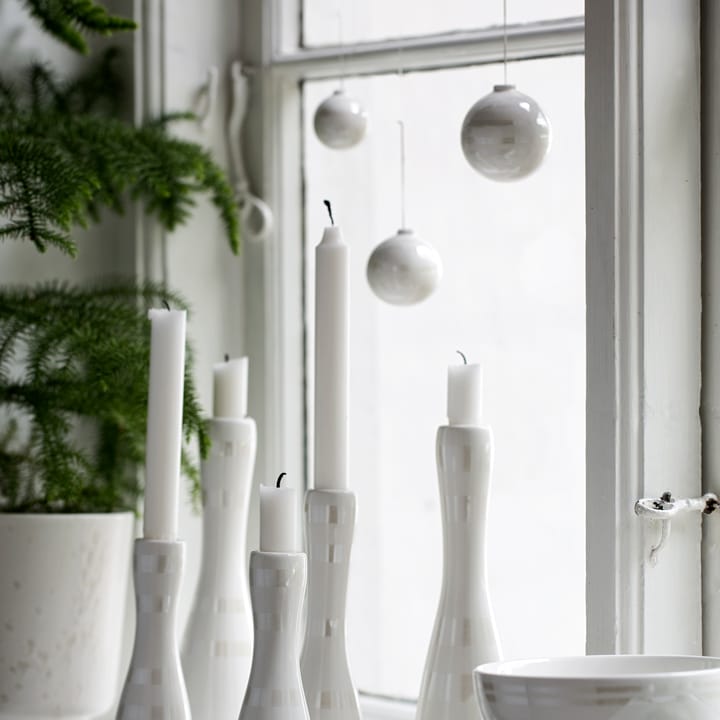 Omaggio julekuler 3-pakk, perlemor-hvit Kähler