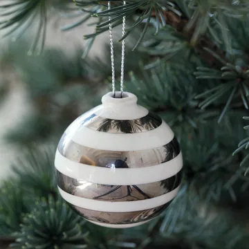 Omaggio julekuler 3-pakk - sølv - Kähler