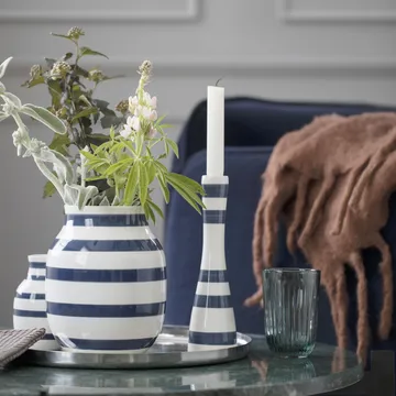 Omaggio vase medium - stålblå - Kähler