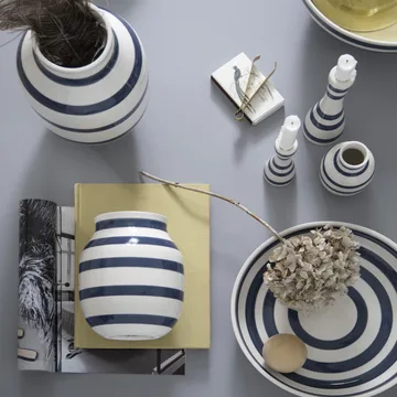 Omaggio vase medium - stålblå - Kähler
