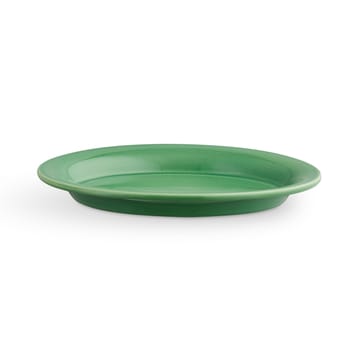 Ursula oval tallerken 13x18 cm - mørkegrønn - Kähler