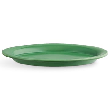 Ursula oval tallerken 22x33 cm - mørkegrønn - Kähler