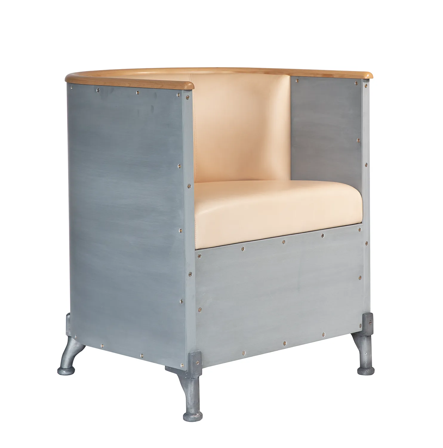 Aluminium Etch lenestol, Tärnsjö natural-etch aluminium-beech Källemo