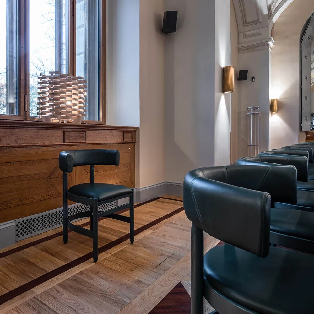 Botero karmstol, Lær Tärnsjö 8420 grønn-grønt askstativ Källemo