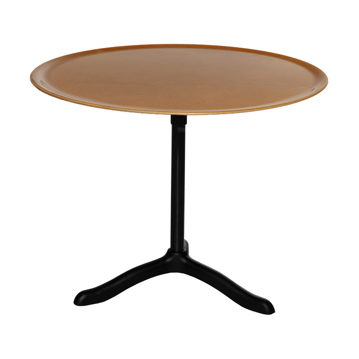 Cassis sofabord Ø47 cm - Black anodized aluminum-birch - Källemo