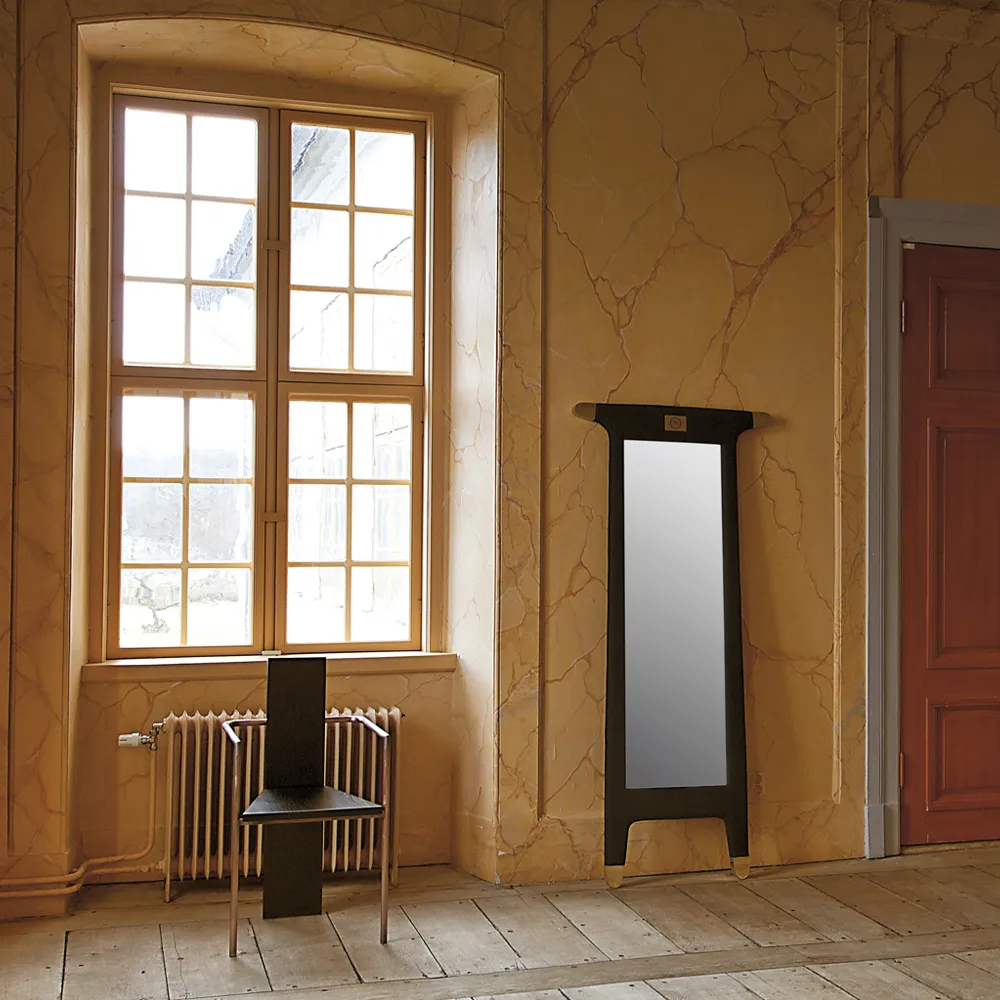 Concrete karmstol, Hvit-forkopret stativ Källemo