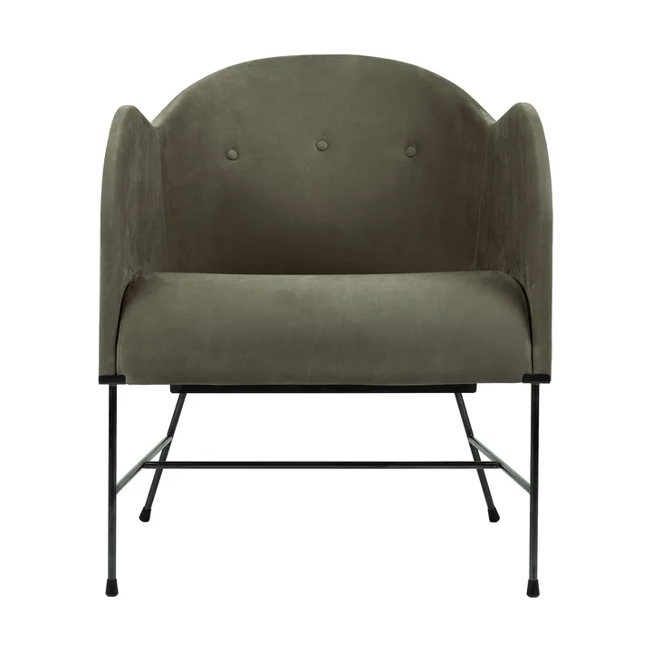 El Novillero lenestol - Lær Nubuck 512-svart stativ - Källemo
