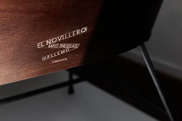 El Novillero lenestol - Lær Nubuck 512-svart stativ - Källemo