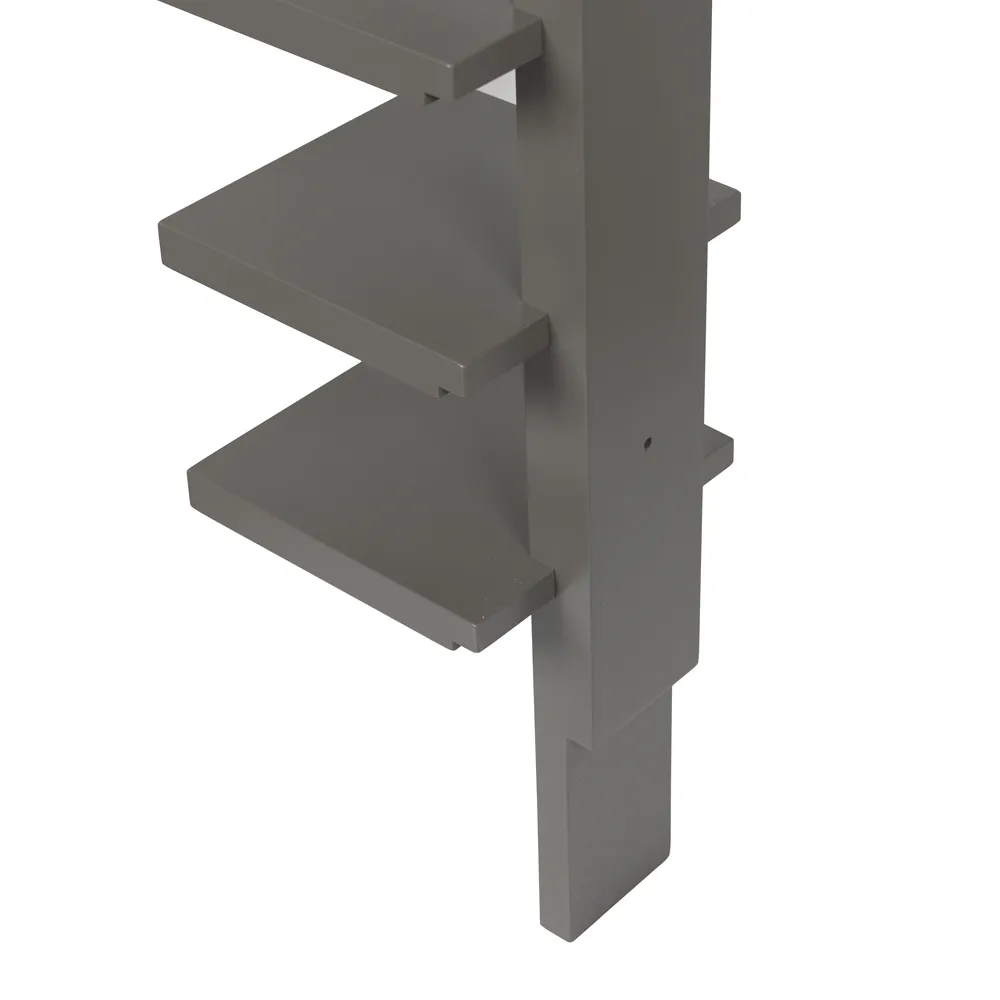 Pilaster vegghylle, Grå beiset Källemo