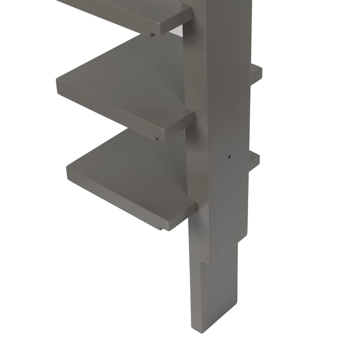 Pilaster vegghylle, Grå beiset Källemo