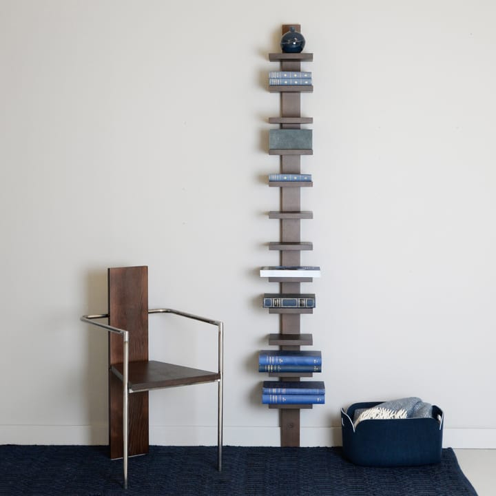 Pilaster vegghylle, Grå beiset Källemo