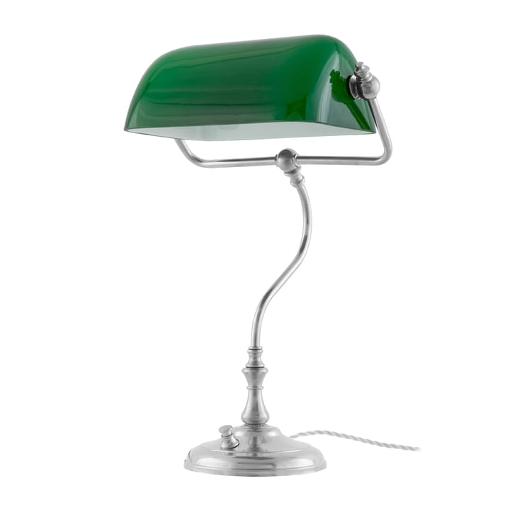 Energismart bordlampe - Forniklet-grønn - Karlskrona Lampfabrik