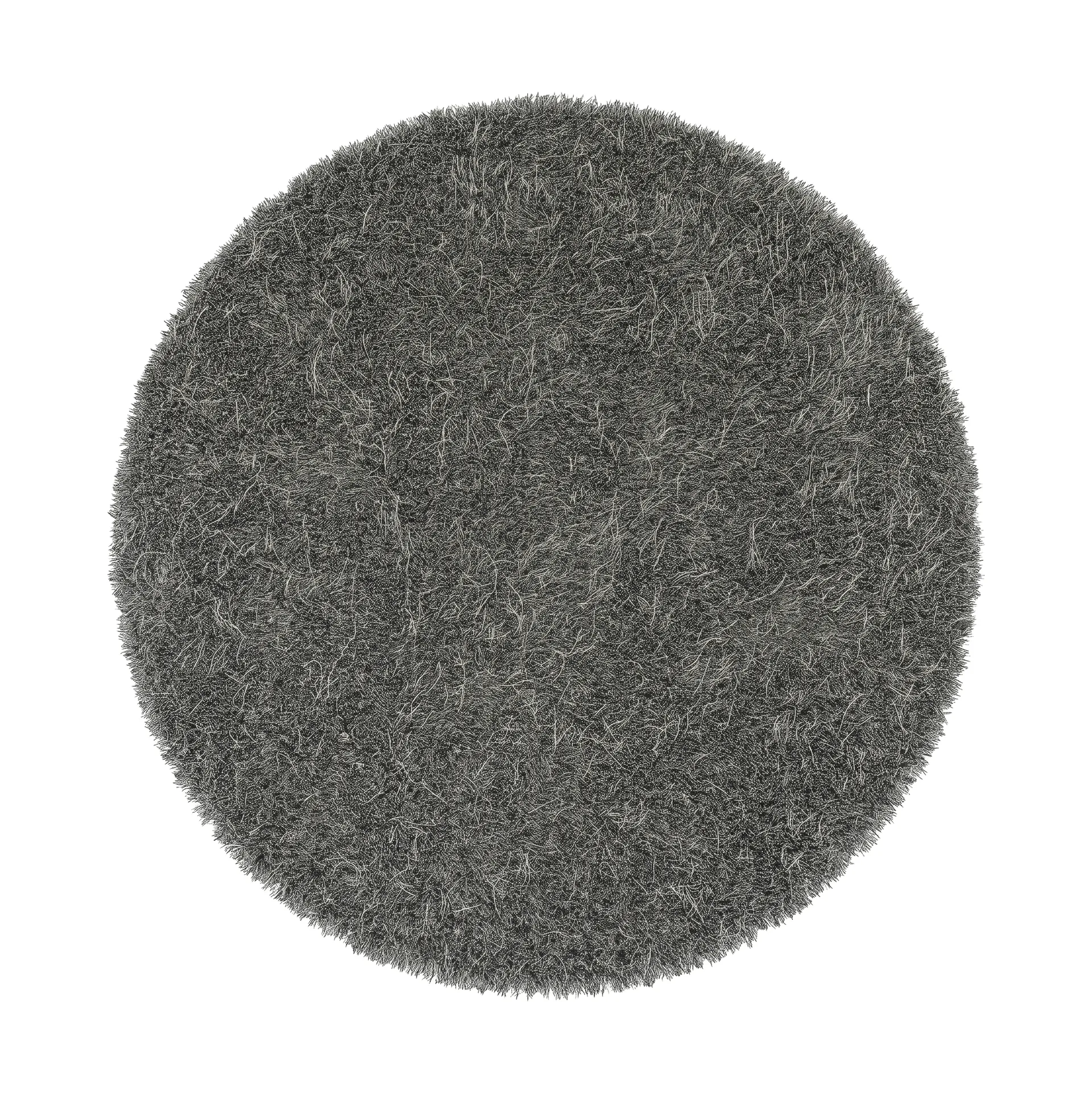 Moss gulvteppe rund Ø240 cm, Nickel grey Kasthall